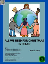 All We Need For Christmas Is Peace Vocal Solo & Collections sheet music cover